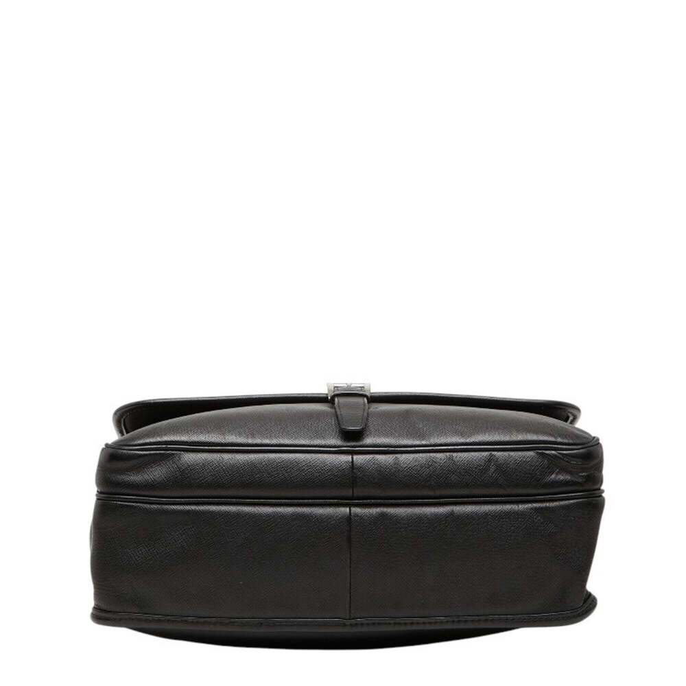 PRADA Black Leather Saffiano Messenger Shoulder Bag - Picture 3 of 16